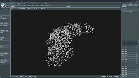 Branching lattice structure modeled in Minek Form